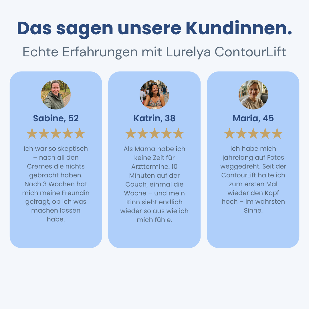 Lurelya ContourLift – Doppelkinn straffen in 10 Minuten